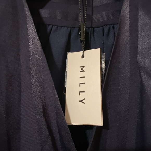 Milly Jordan Striped Satin Dress - Picture 7 of 8